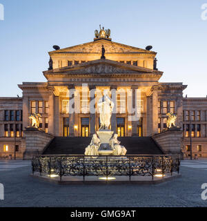 Konzert, Haus, Schiller Denkmal, Gendarmenmarkt, Gendarmenmarkt, Berlin Stockfoto