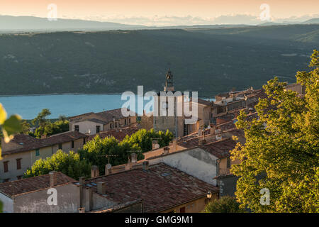 Dorf Aiguines, Lac de Sainte Croix, Provence, Frankreich Stockfoto