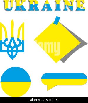 Eingestellt von ukrainischen Symbolik, Vektor-illustration Stock Vektor