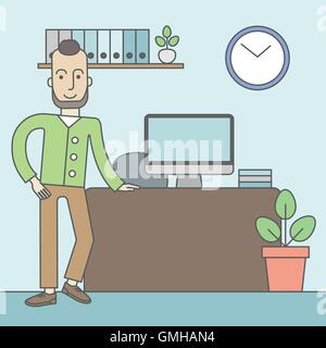 Bürokauffrau. Stock Vektor