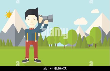 Fotograf. Stock Vektor