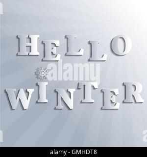 Winter Hintergrund, Vektor-Illustration. Stock Vektor