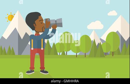 Fotograf. Stock Vektor