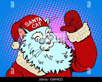 Santa Claus Katze Stock Vektor