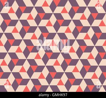 Nahtlose abstrakten geometrischen Dreieck Rhombus Tiling Formen Vektormuster Stock Vektor