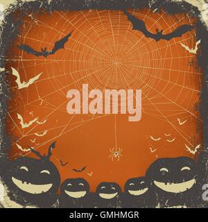 Halloween unter dem Motto Hintergrund mit Platz für text Stock Vektor
