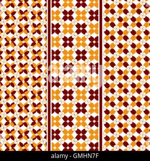 Abstrakte Herbst Blätter-Muster Stock Vektor