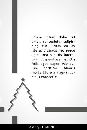 Weihnachtsbaum dunkle Infografiken Stock Vektor