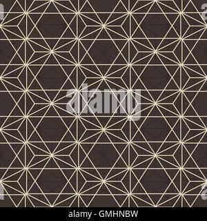Abstrakte nahtlose geometrischen Vektor hexagonalen Muster. Stock Vektor