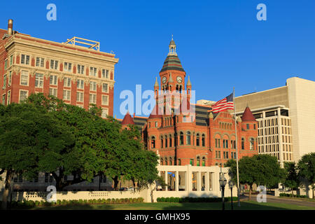 Old Red Museum, Dealey Plaza, Dallas, Texas, USA Stockfoto