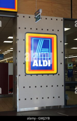 Aldi-Supermarkt in Cranbourne East Melbourne Victoria Australien Stockfoto