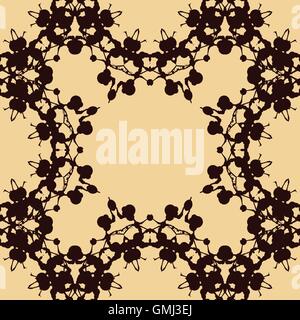 Druck der symmetrische Flecken gemacht Stock Vektor