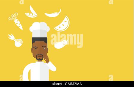 Chef-Kocher Stock Vektor