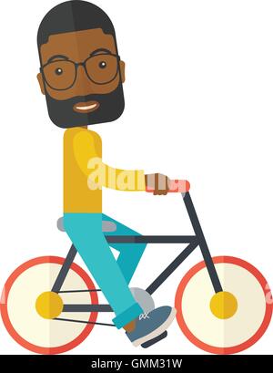 Byciclist. Stock Vektor