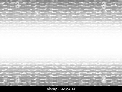 Mosaik Punkte in Silbertönen Stock Vektor