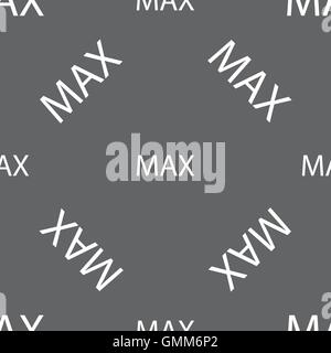 maximale Zeichen Symbol. Nahtlose Muster auf einem grauen Hintergrund. Vektor Stock Vektor