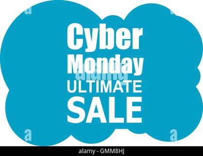 Cyber-Montag-Banner-Design. Cyber Montag Verkauf Konzept. Vektor-illustration Stock Vektor