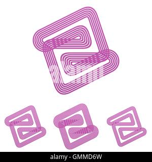 Color Line abstrakte Logo Design Sets Stock Vektor