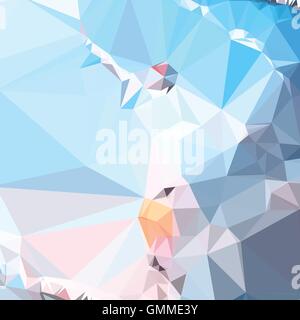 Luft-Überlegenheit-blaue abstrakte niedrige Polygon-Hintergrund Stock Vektor