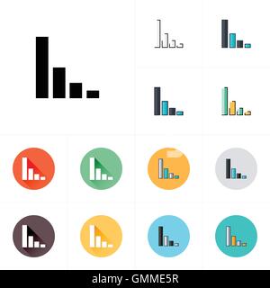 Vektor wachsende Grafik icon Stock Vektor