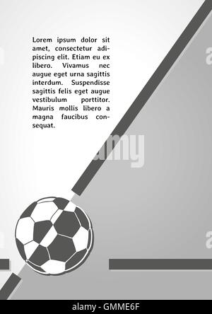 Fußball-Symbol dunkle Infografiken Stock Vektor