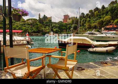 Der malerische Hafen von Portofino Italien Stockfoto