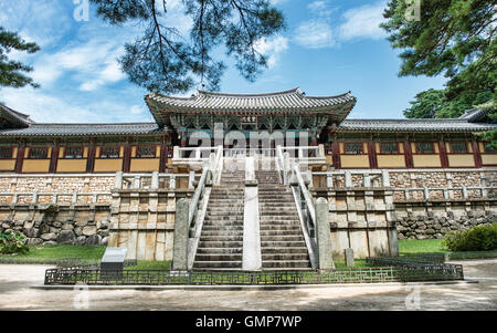 Gyeongju, Südkorea - 18. August 2016: Bulguksa Tempel ist eines der berühmtesten buddhistischen Tempeln in ganz Südkorea und eine Stockfoto