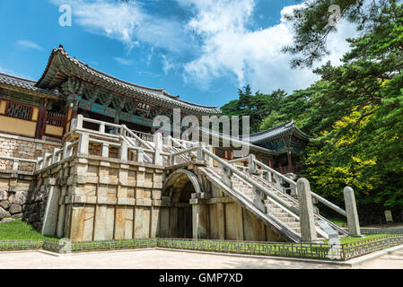 Gyeongju, Südkorea - 18. August 2016: Bulguksa Tempel ist eines der berühmtesten buddhistischen Tempeln in ganz Südkorea und eine Stockfoto