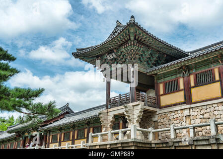 Gyeongju, Südkorea - 18. August 2016: Bulguksa Tempel ist eines der berühmtesten buddhistischen Tempeln in ganz Südkorea und eine Stockfoto