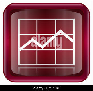 Grafik-Symbol rot Stockfoto