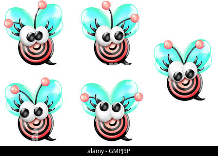 Bullseye Bee Girl vorne Stockfoto