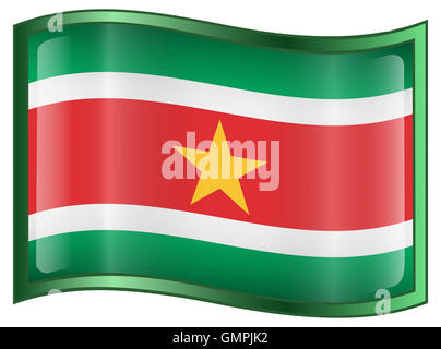Suriname-Flaggen-Symbol. Stockfoto