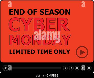 Cyber-Montag-Verkauf. Big Sale Banner. Verkauf und Rabatte. Vektor-illustration Stock Vektor