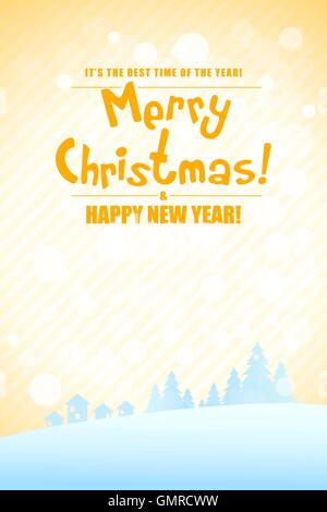 Weihnachts-Grußkarte. Stock Vektor
