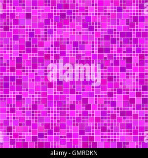 Magenta quadratisch Mosaik Hintergrund Stock Vektor