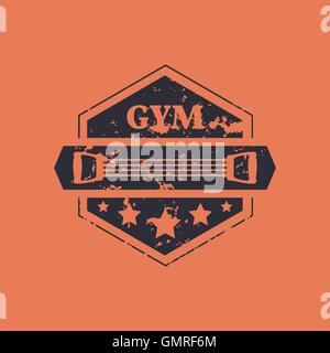 Sport-Emblem Grunge, Vektor-Illustration. Stock Vektor