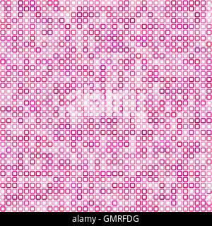 Rosa quadratischen Pixeln Mosaik Hintergrund Stock Vektor