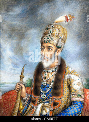 Bahadur Shah II. von Indien. Letzte Mughal Kaiser von Indien Stockfoto
