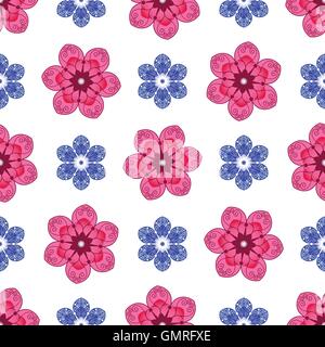 Nahtlose bunten Blumenmuster Stock Vektor