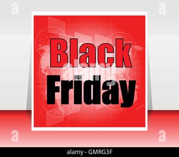 Banner-Vorlage zu schwarzen Freitag verkaufen. Stock Vektor