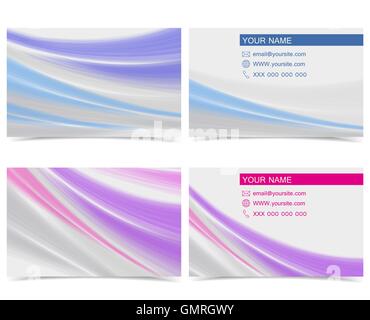 Vektor-Visitenkarten Stock Vektor