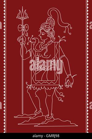 Hindu-Gottes Shiva Stock Vektor