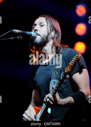 Isle Of Wight Festival, Newport, 12. Juni 2016, UK, Grant Nicholas mit Feeder live beim Isle Of Wight Festival Stockfoto