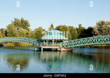 Bernard Valcourt Brücke - Edmundston - New Brunswick Stockfoto