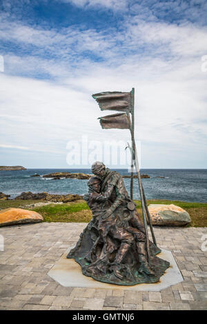 Die Versiegelungen Denkmal am Elliston, Neufundland und Labrador, Kanada. Stockfoto