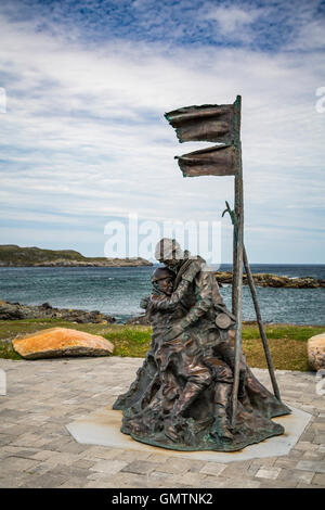 Die Versiegelungen Denkmal am Elliston, Neufundland und Labrador, Kanada. Stockfoto