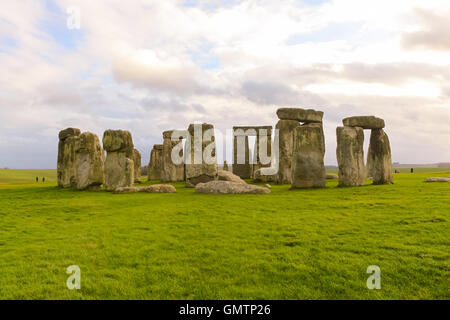 Stonehenge auf der Salisbury Plain in Wiltshire, England Stockfoto