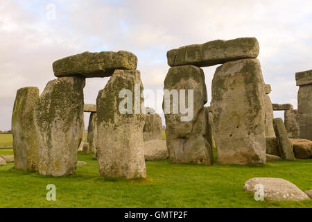 Stonehenge auf der Salisbury Plain in Wiltshire, England Stockfoto