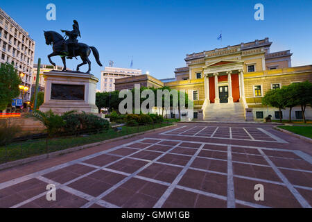 Altbau des griechischen Parlaments beherbergt derzeit National History Museum. Stockfoto