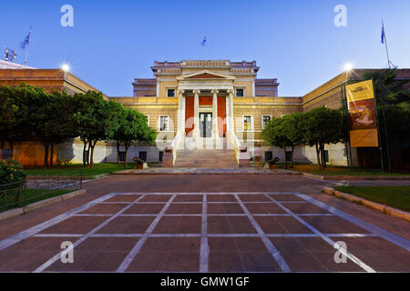 Altbau des griechischen Parlaments beherbergt derzeit National History Museum. Stockfoto